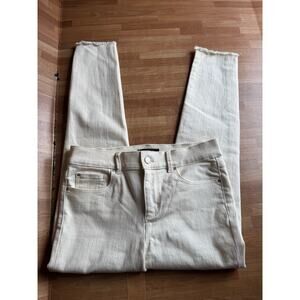 Ann Taylor white skinny jeans size 2 petite